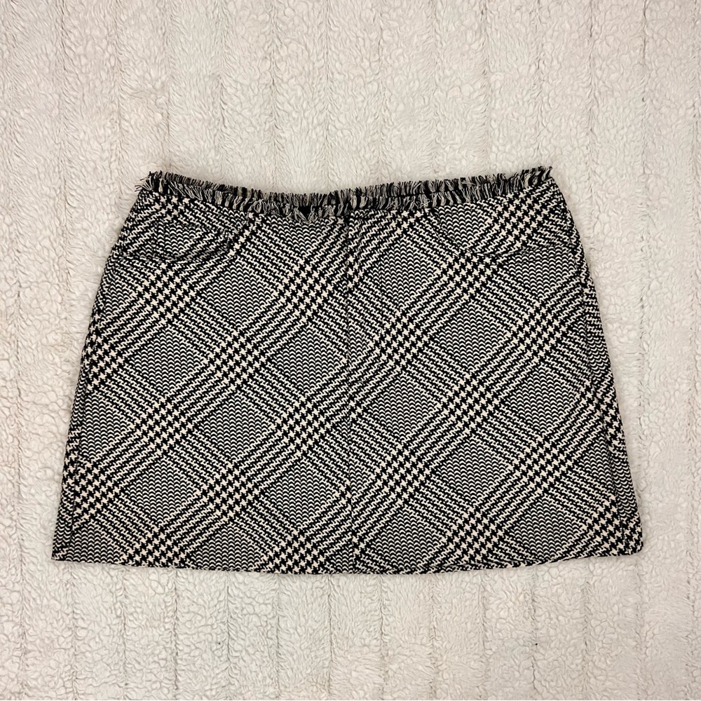 Zara plaid mini skirt